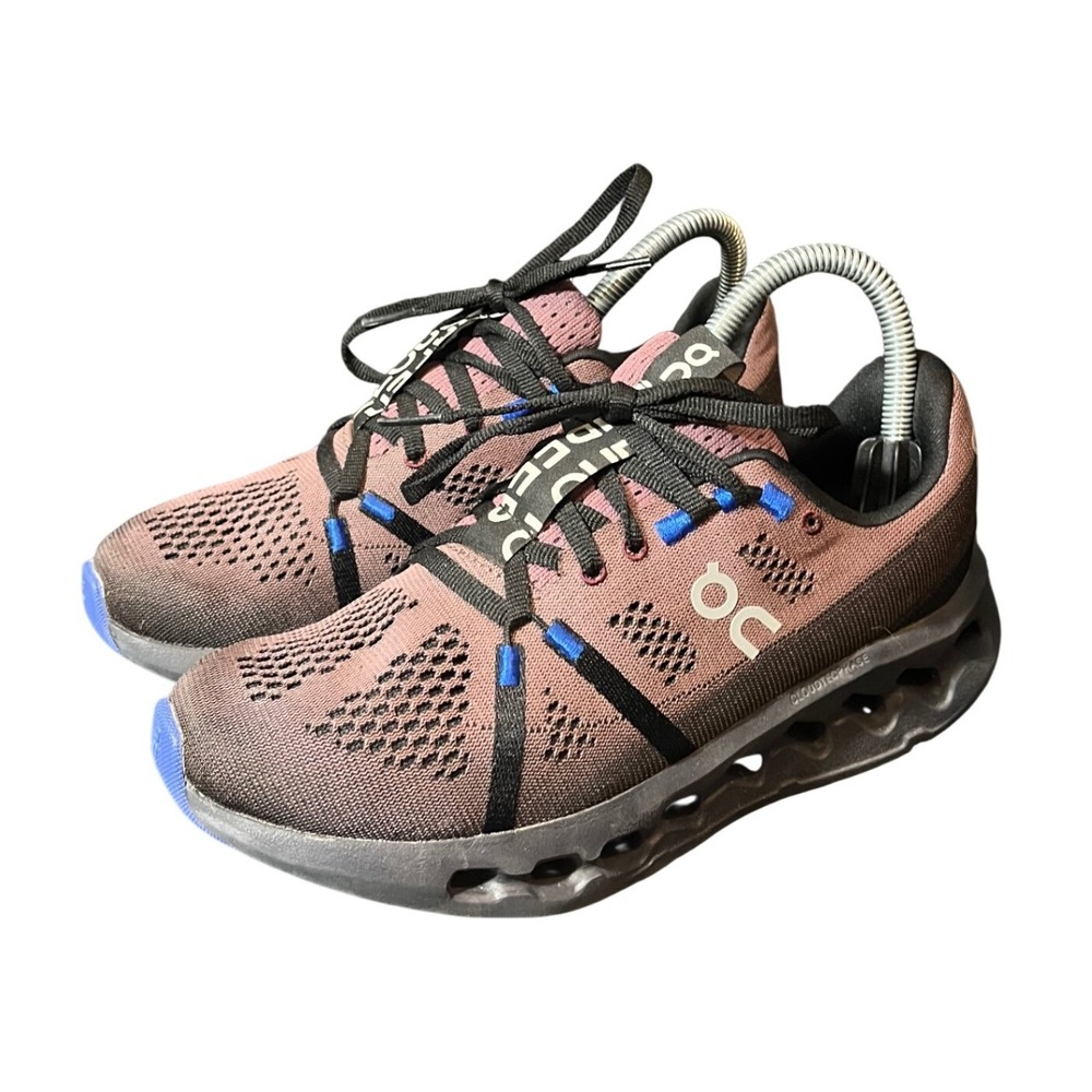 On Cloudsurfer Women 7 Black Cobalt Blue Running Shoes Sneakers 3WD10441509